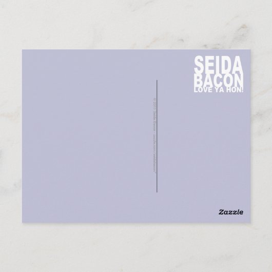 briefkaart "Nu paniek en freak uit" (Achterkant)