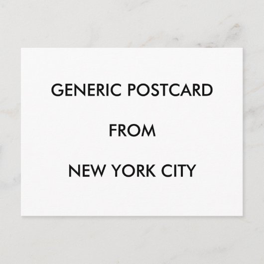Briefkaart - NYC Generic (Voorkant)