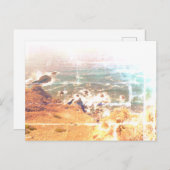 Briefkaart oceaan uitzicht stijl ontwerp (Voorkant / Achterkant)