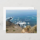 Briefkaart oceaan uitzicht stijl ontwerp (Voorkant / Achterkant)