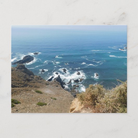 Briefkaart oceaan uitzicht stijl ontwerp (Voorkant)