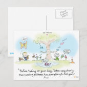 Briefkaart Ochtendstilte (Voorkant / Achterkant)