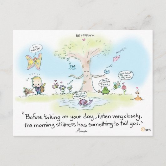 Briefkaart Ochtendstilte (Voorkant)