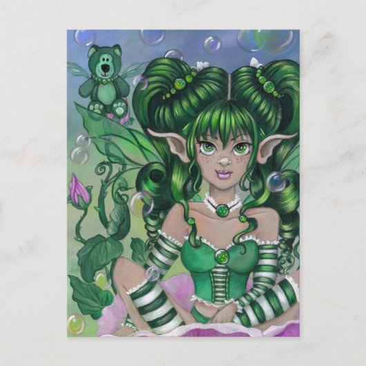 briefkaart "Ode naar groen Beer" (Voorkant)