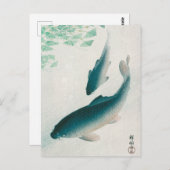 BRIEFKAART : OHARA KOSON : CARP/KOI 1926 (Voorkant / Achterkant)