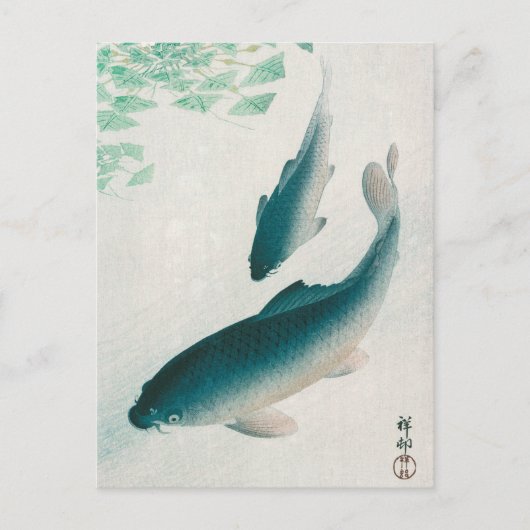 BRIEFKAART : OHARA KOSON : CARP/KOI 1926 (Voorkant)