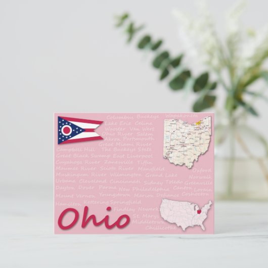 Briefkaart "Ohio" (Staand voorkant)