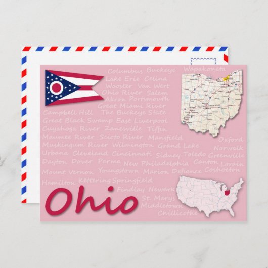 Briefkaart "Ohio" (Voorkant / Achterkant)