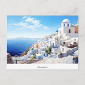 Briefkaart Oia Santorini (Voorkant)