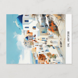 Briefkaart Oia Santorini