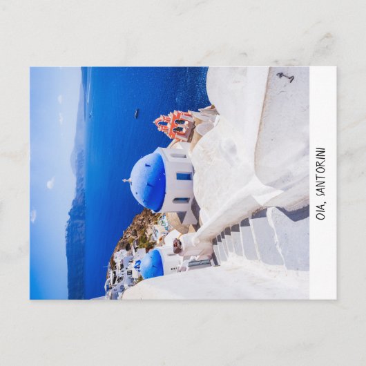 Briefkaart Oia Santorini (Voorkant)