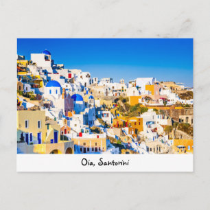 Briefkaart Oia Santorini
