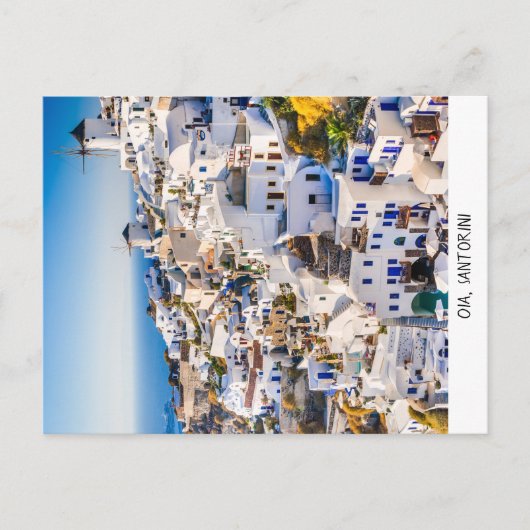 Briefkaart Oia Santorini (Voorkant)