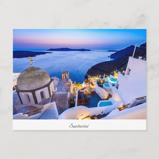 Briefkaart Oia Santorini (Voorkant)
