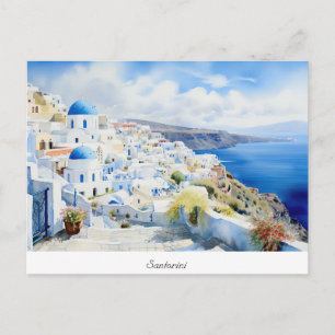 Briefkaart Oia Santorini