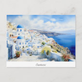Briefkaart Oia Santorini (Voorkant)