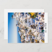 Briefkaart Oia Santorini (Voorkant / Achterkant)