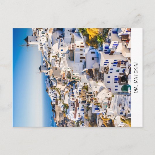 Briefkaart Oia Santorini (Voorkant)
