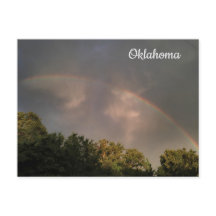 Briefkaart Oklahoma Rainbow Sky