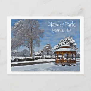 BRIEFKAART, OLANDER PARK-WINTER WONDERLAND BRIEFKAART