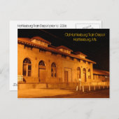 Briefkaart Old Hattiesburg Train Depot Hattiesbur. (Voorkant / Achterkant)