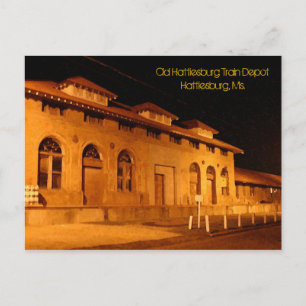 Briefkaart Old Hattiesburg Train Depot Hattiesbur.