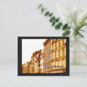 briefkaart Old Montreal sepia fotoscene (Staand voorkant)