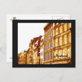 briefkaart Old Montreal sepia fotoscene (Voorkant / Achterkant)