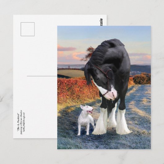 briefkaart "Ollie & Blackbird" (Voorkant / Achterkant)