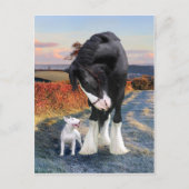 briefkaart "Ollie & Blackbird" (Voorkant)