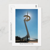 Briefkaart, Olympisch Park, Barcelona, Spanje, Briefkaart (Voorkant / Achterkant)