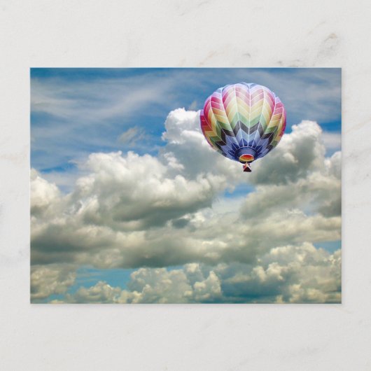 Briefkaart - OMHOOG ... Omhoog ... omhoog ... (Voorkant)