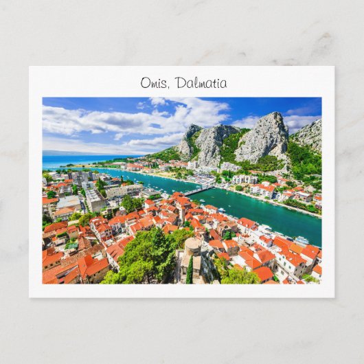 Briefkaart Omis Dalmatië (Voorkant)