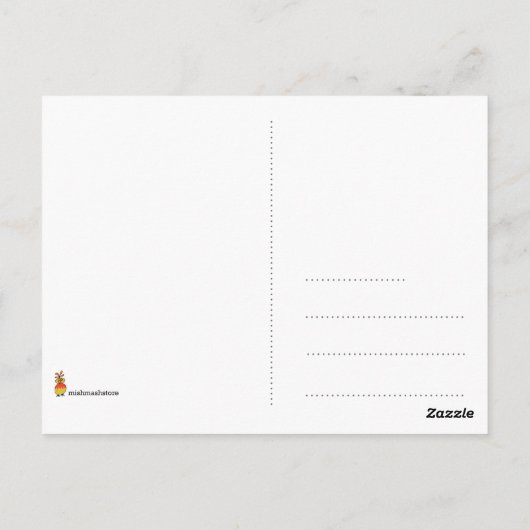 Briefkaart onder het zee (Achterkant)