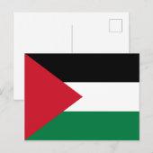 Briefkaart onder Palestijnse vlag (Voorkant / Achterkant)