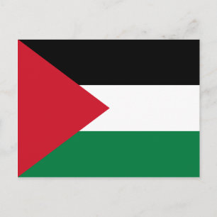 Briefkaart onder Palestijnse vlag