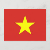 Briefkaart onder Vietnamese vlag (Voorkant)