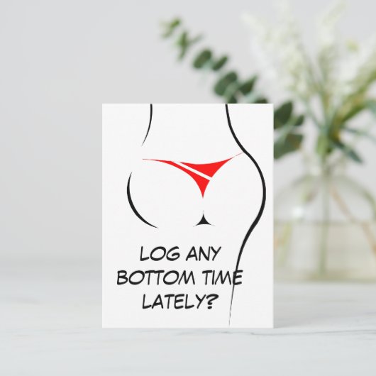 Briefkaart onderaan tijd (Staand voorkant)