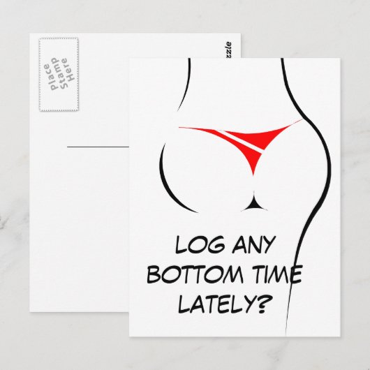 Briefkaart onderaan tijd (Voorkant / Achterkant)