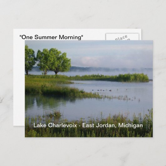 briefkaart "One Summer Morning" (Voorkant / Achterkant)