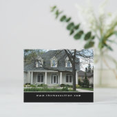 Briefkaart onroerend goed  huis / thuis (Staand voorkant)