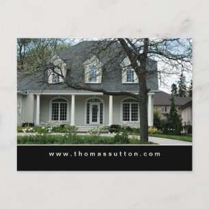 Briefkaart onroerend goed huis / thuis