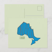 Briefkaart Ontario Map (Voorkant / Achterkant)