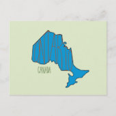 Briefkaart Ontario Map (Voorkant)
