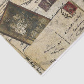 Briefkaart ontkoppeling Tissuepapier (Detail)