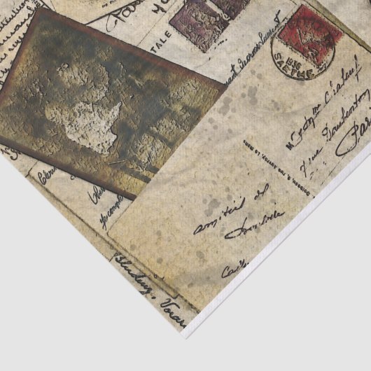  Briefkaart ontkoppeling Tissuepapier (Detail)