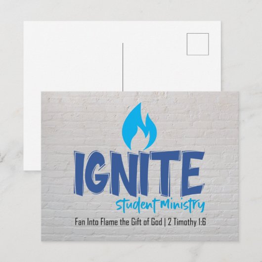 Briefkaart ontsteken (Voorkant / Achterkant)