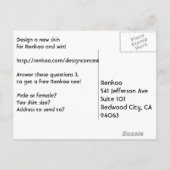 Briefkaart Ontwerpwedstrijd renkoo (Achterkant)