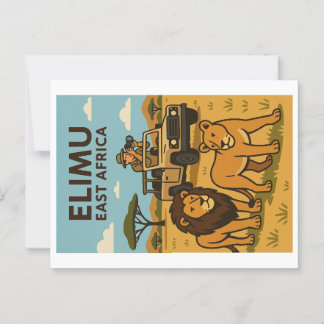  briefkaart - Oost-Afrika