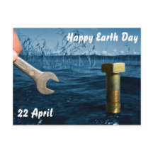 Briefkaart op de Aarde